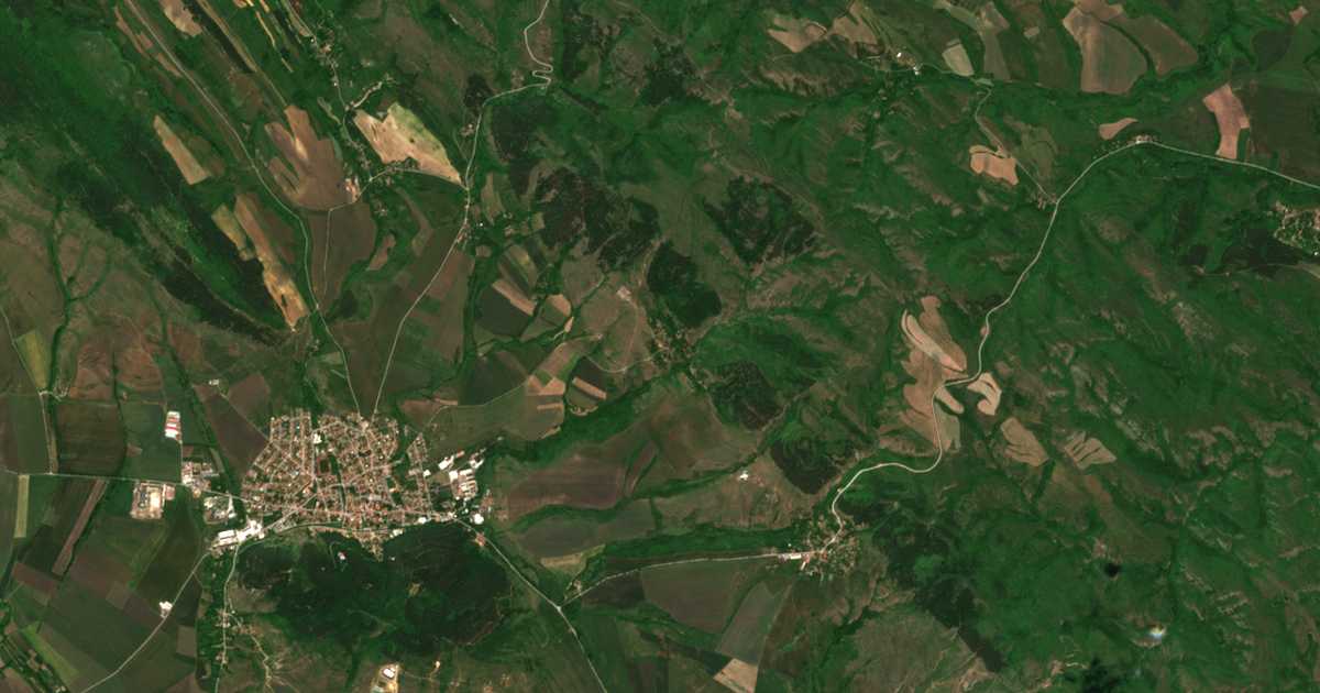 Mapa por satélite de Goz