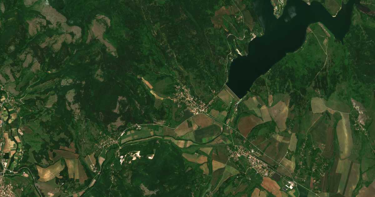 Mapa por satélite de Loboš