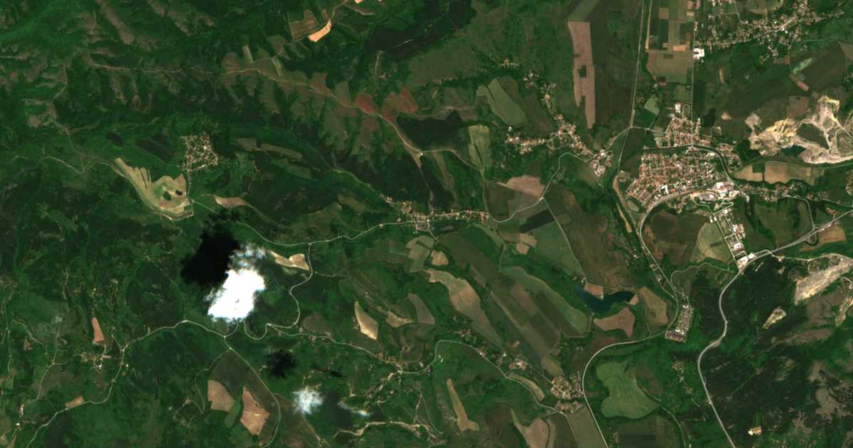 Mapa por satélite de Leskovec