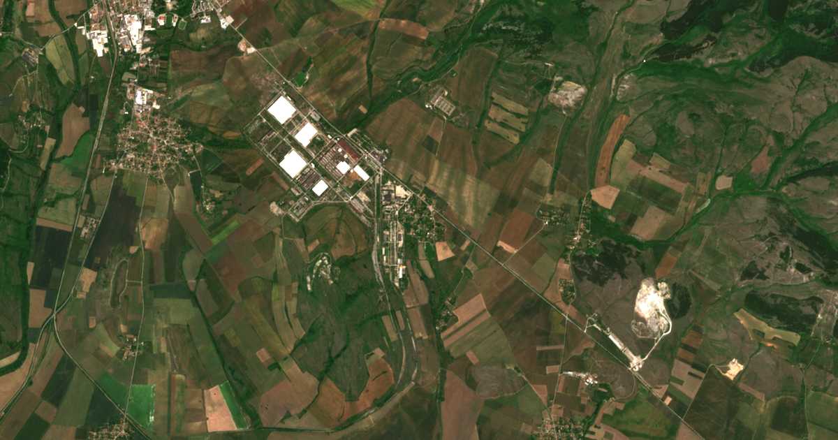 Mapa por satélite de Červena Mogila