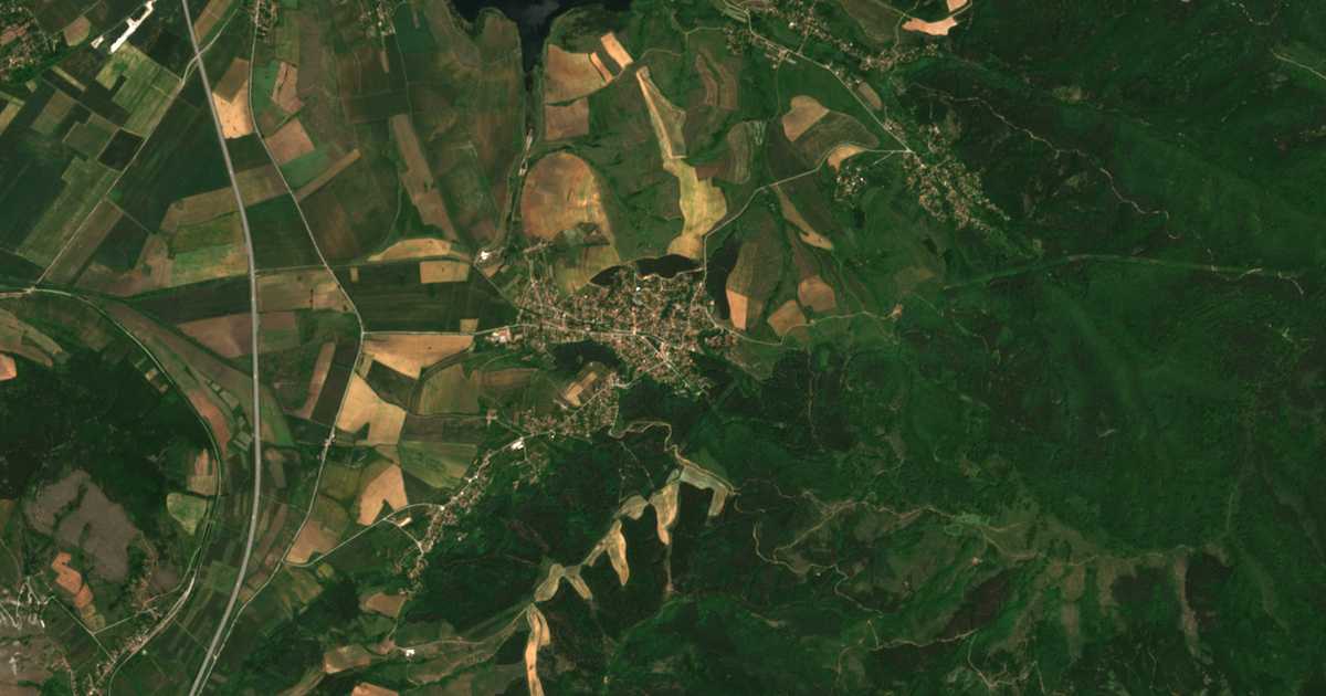Mapa por satélite de Dren