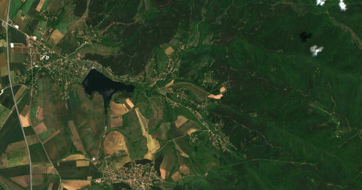 Mapa por satélite de Gorna Dikanja