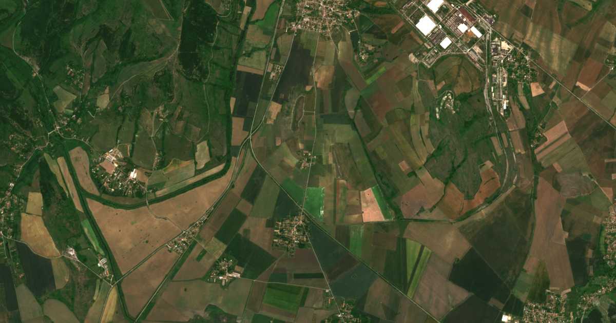 Mapa por satélite de Košarite