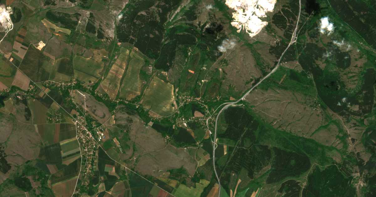 Mapa por satélite de Staro Selo