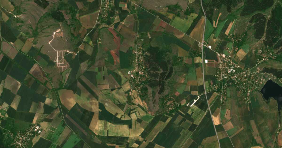 Mapa por satélite de Vladimir