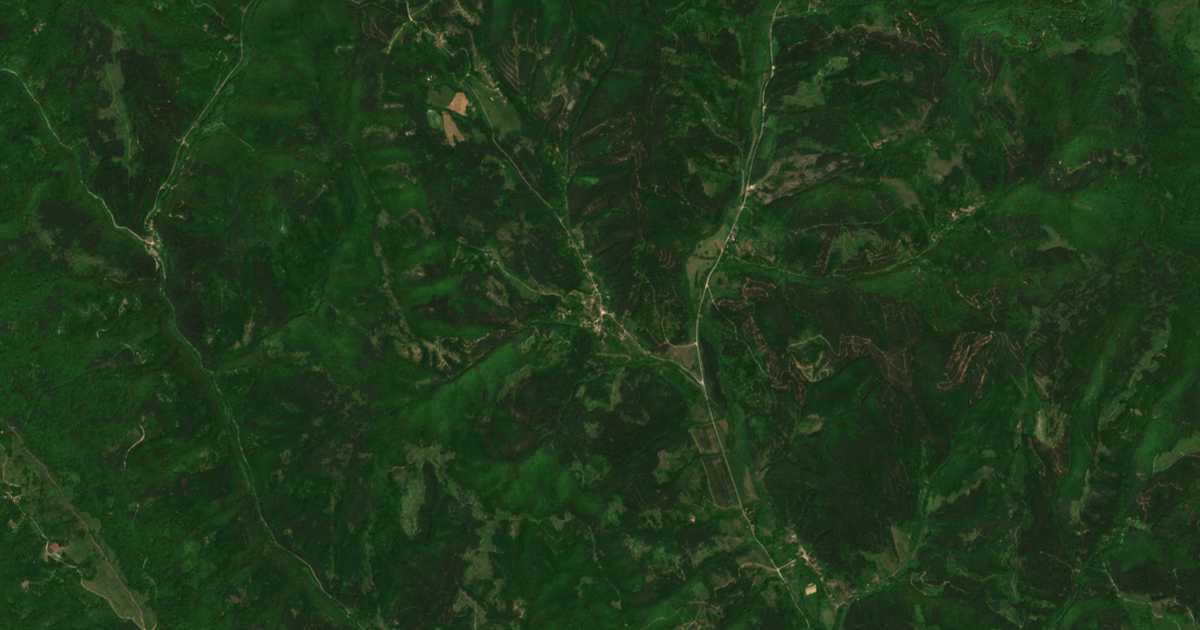 Mapa por satélite de Leva reka