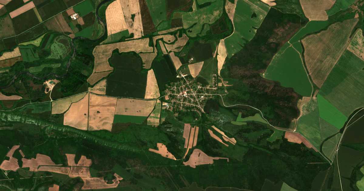Mapa por satélite de Déventsi