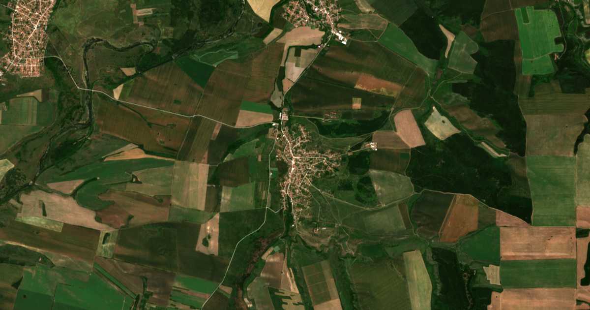 Mapa por satélite de Petarnitsa