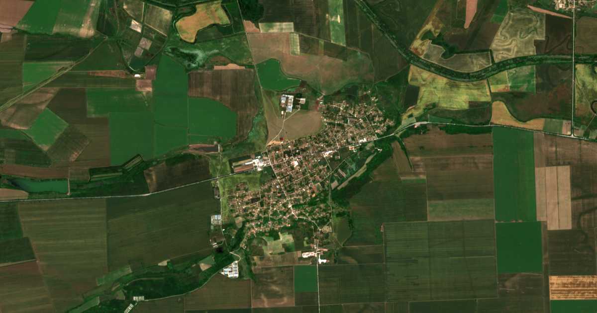 Mapa por satélite de Obnova