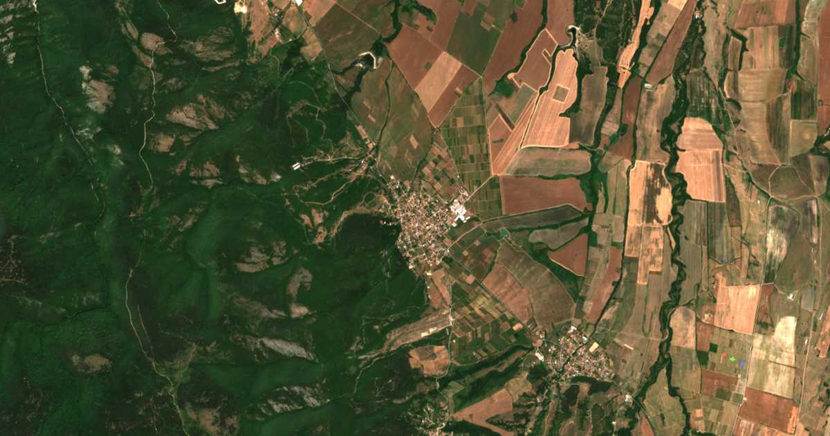 Mapa por satélite de Červen