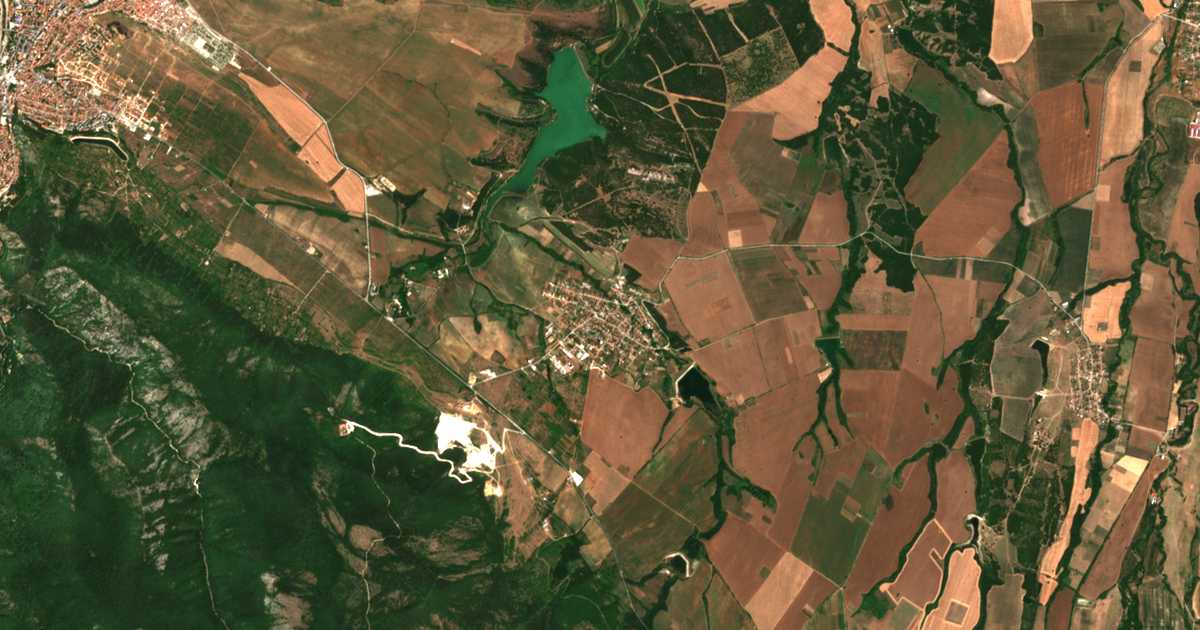 Mapa por satélite de Muldava