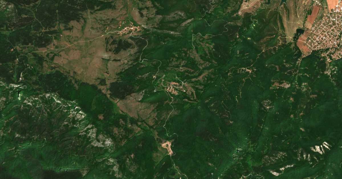 Mapa por satélite de Orešec