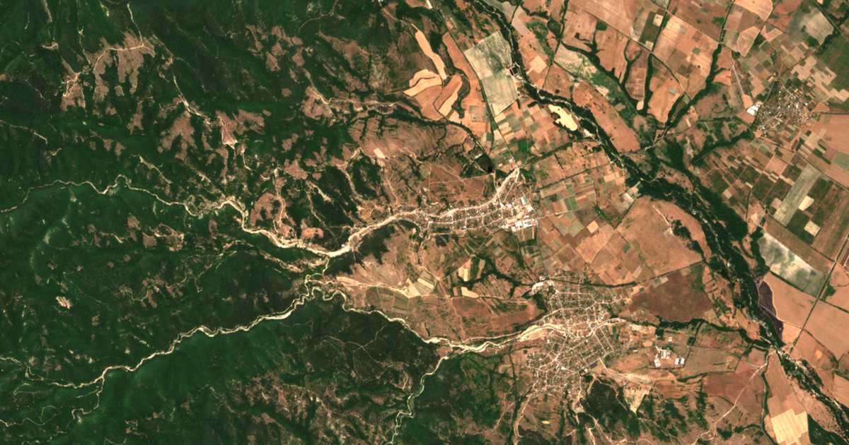 Mapa por satélite de Bogdan