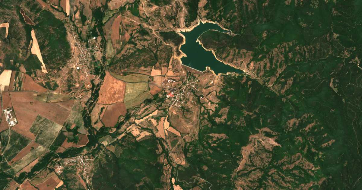 Mapa por satélite de Domljan