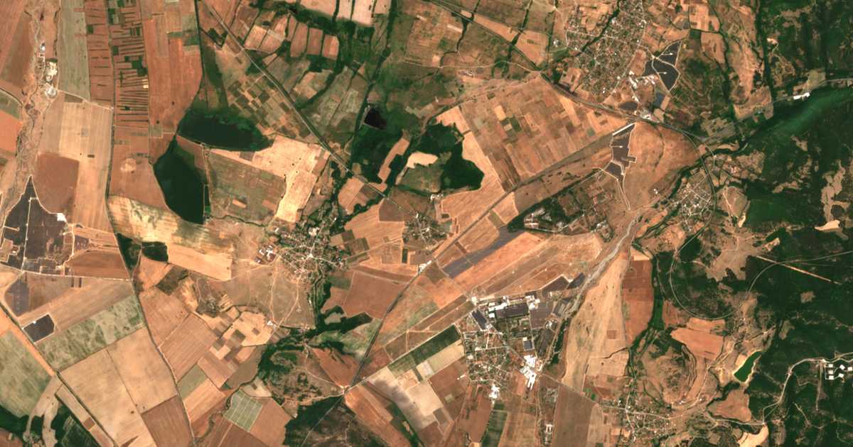 Mapa por satélite de Marino pole