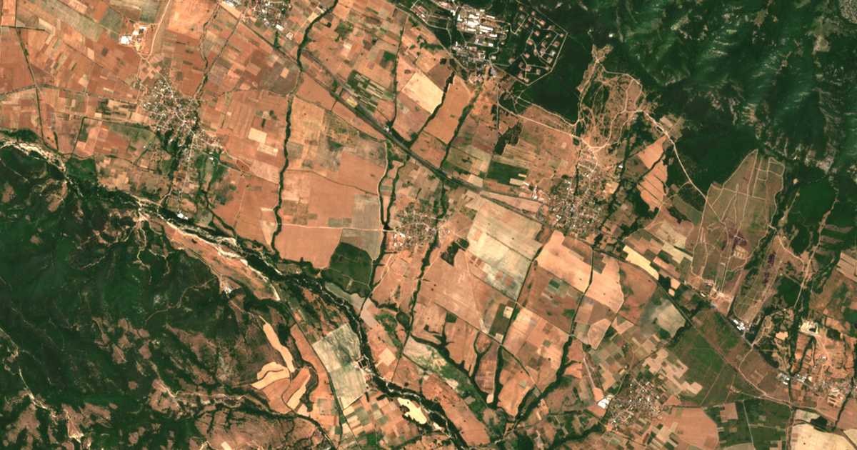 Mapa por satélite de Pevcite