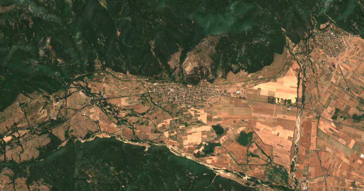 Mapa por satélite de Rozino