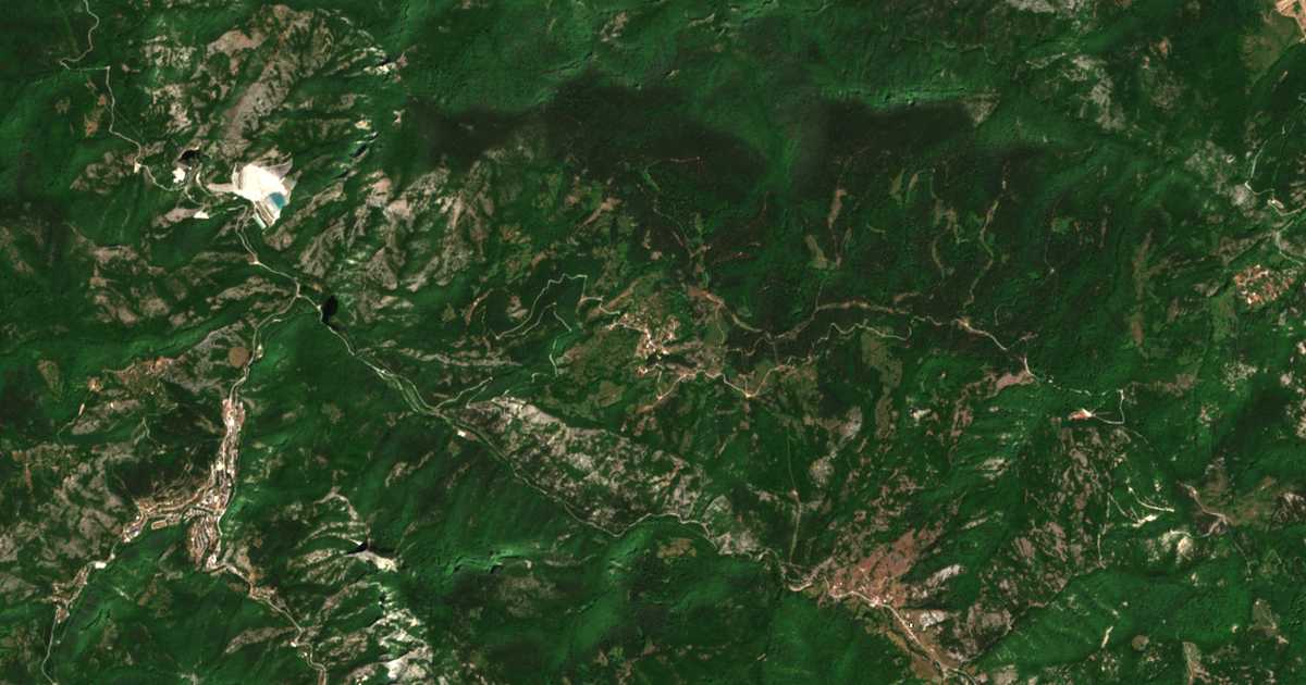 Mapa por satélite de Borovo
