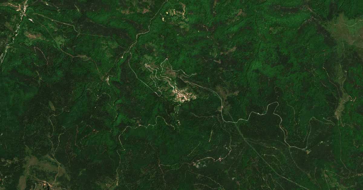 Mapa por satélite de Manastir