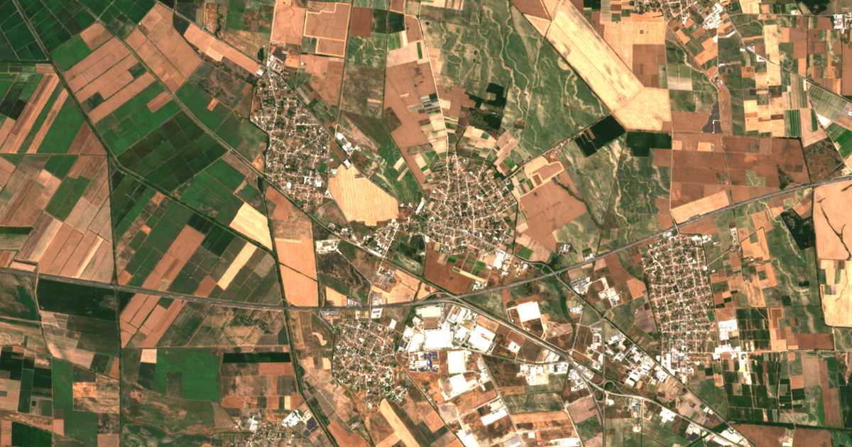 Mapa por satélite de Benkovski
