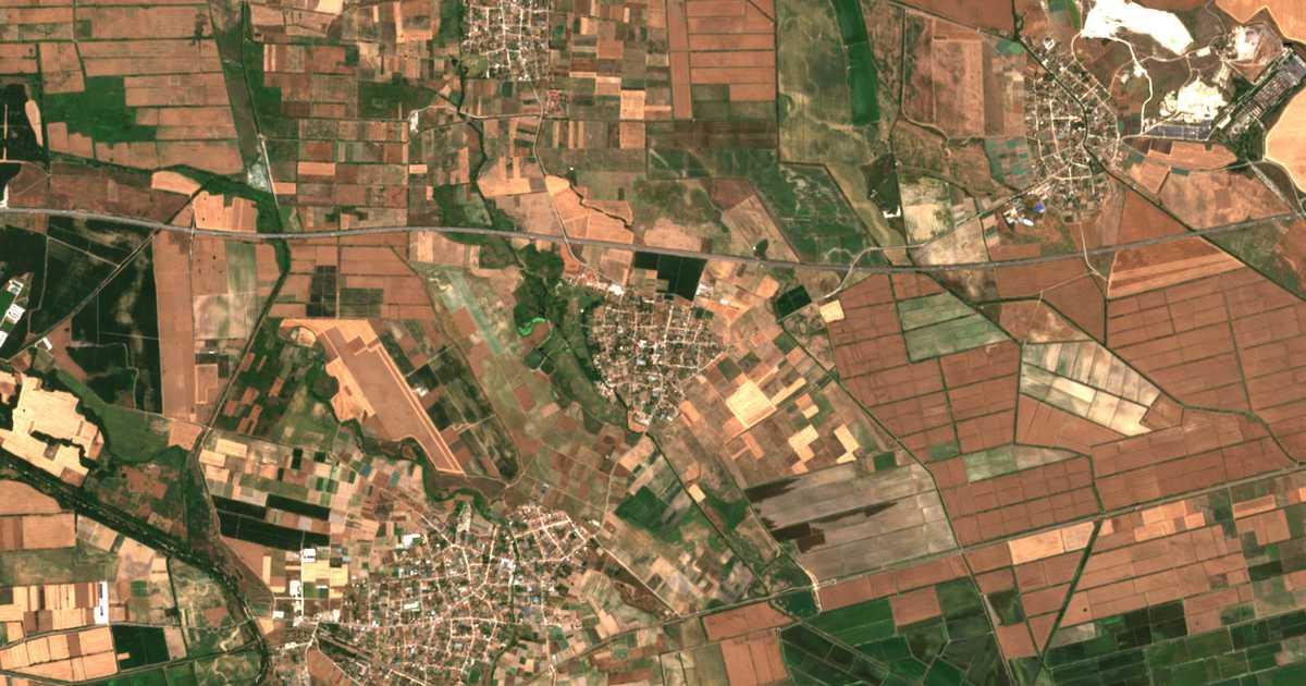 Mapa por satélite de Manolsko Konare