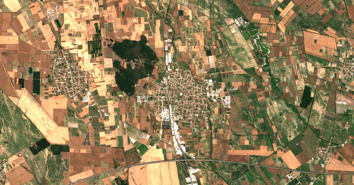 Mapa por satélite de Trud