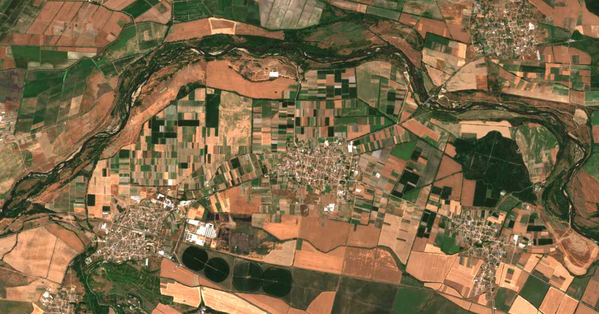 Mapa por satélite de Milevo