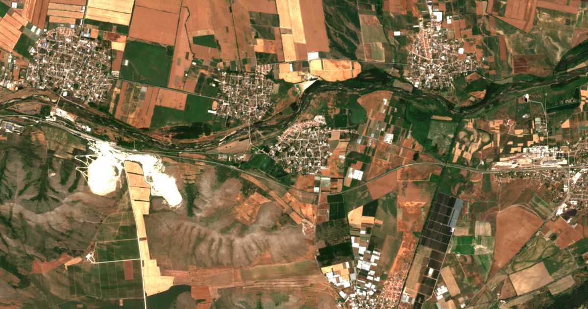 Mapa por satélite de Trivodici
