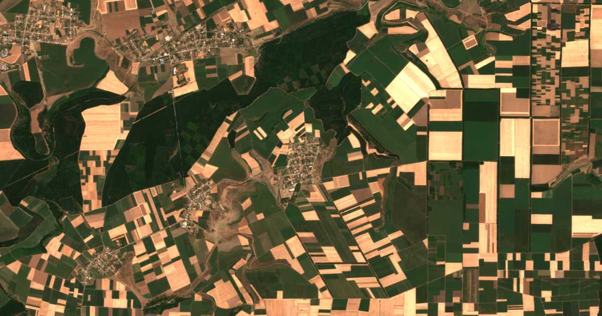 Mapa por satélite de Delčevo