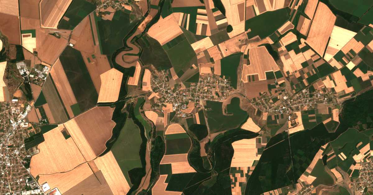 Mapa por satélite de Kitančevo