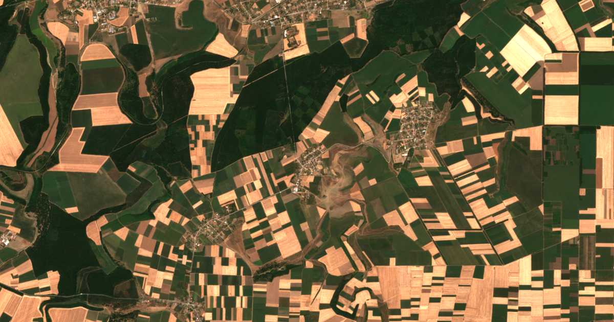 Mapa por satélite de Pečenica