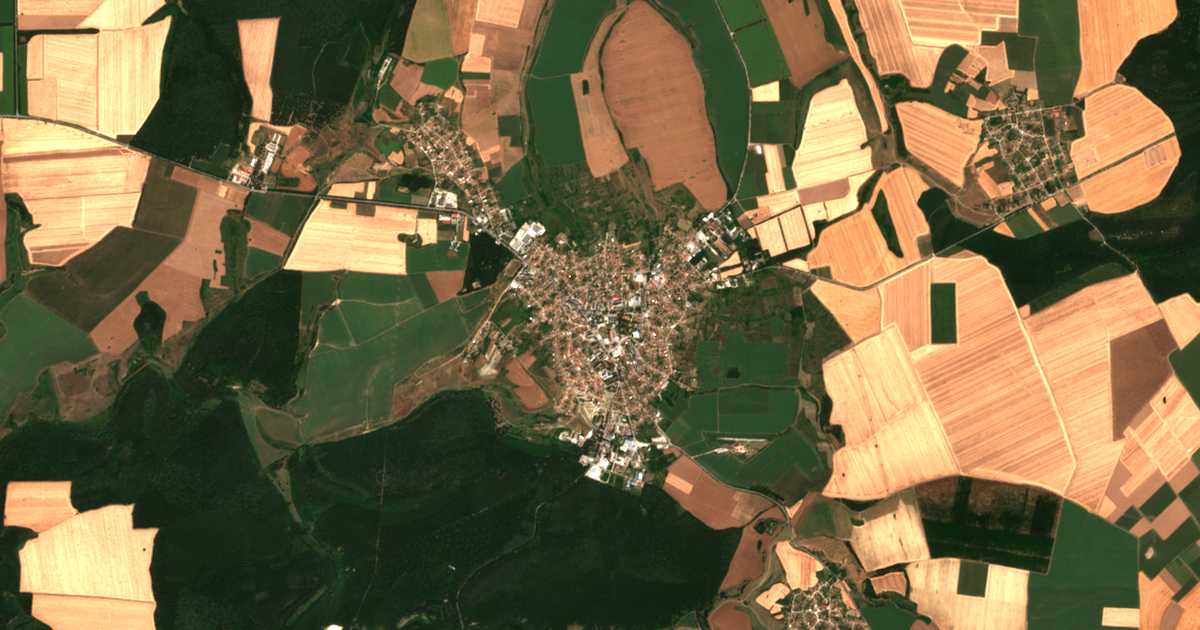Mapa por satélite de Kubrat