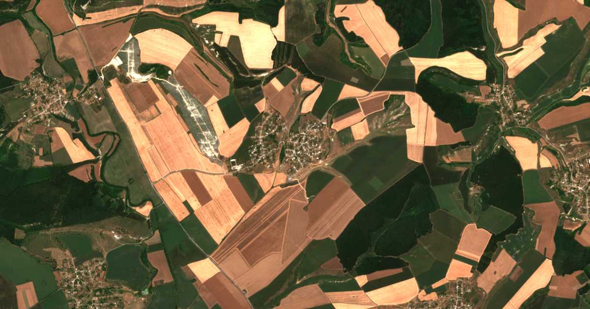 Mapa por satélite de Veselina