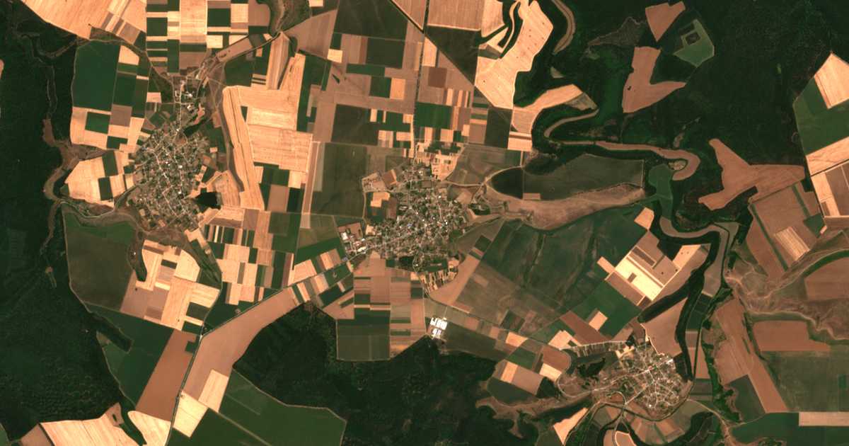 Mapa por satélite de Veselec
