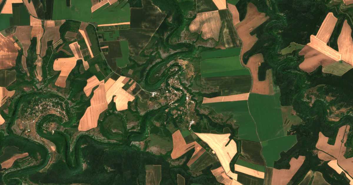 Mapa por satélite de Červen