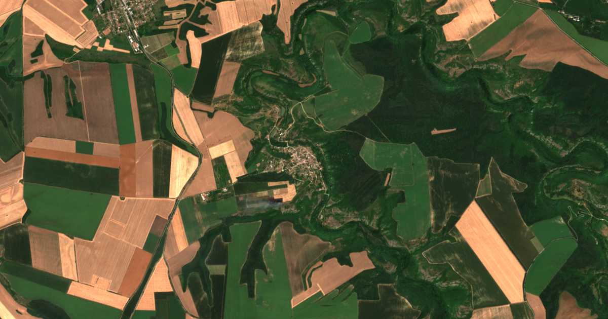 Mapa por satélite de Košov