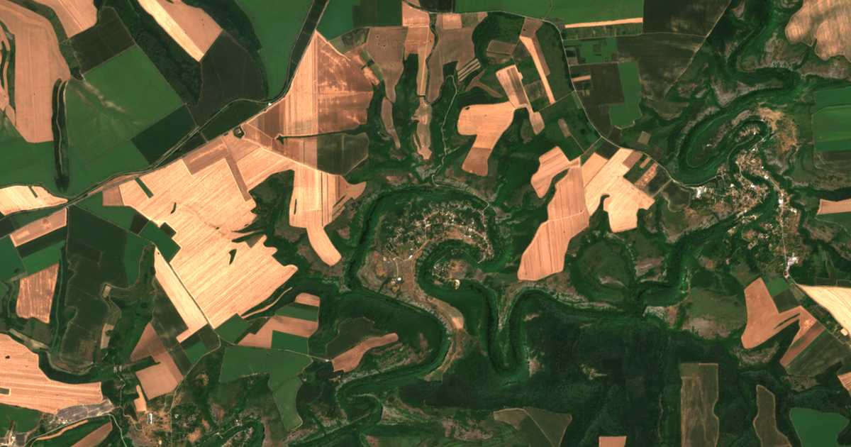 Mapa por satélite de Tabačka
