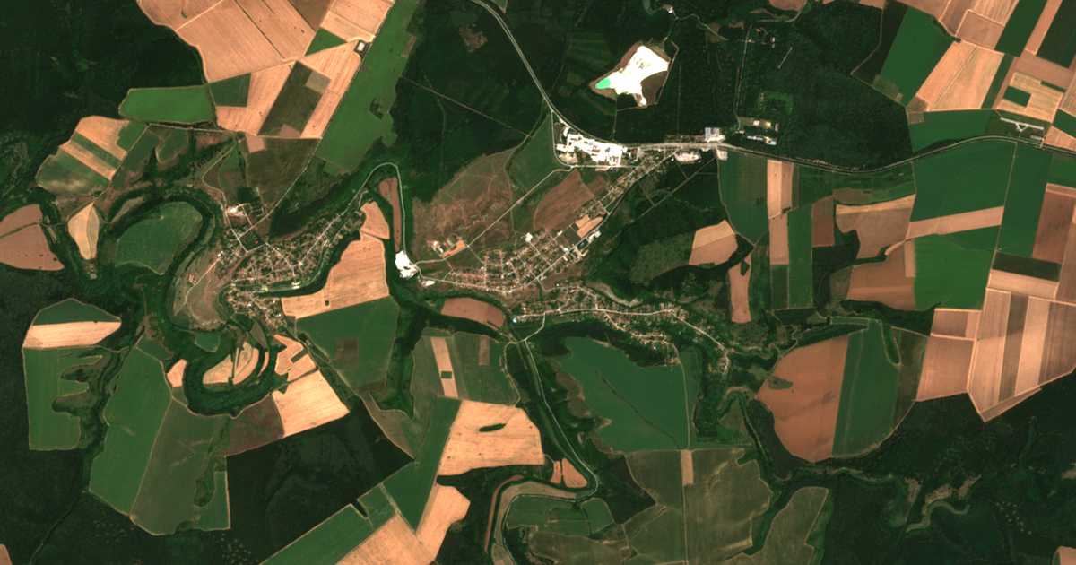 Mapa por satélite de Senovo