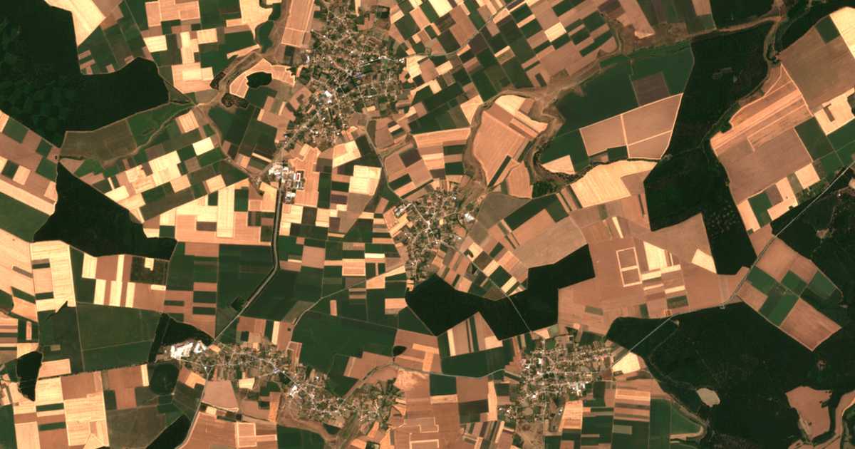 Mapa por satélite de Naum