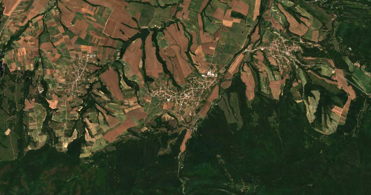 Mapa por satélite de Bjala Reka
