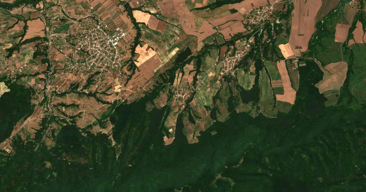Mapa por satélite de Krajgorci