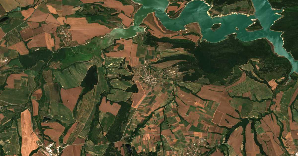 Mapa por satélite de Malomir