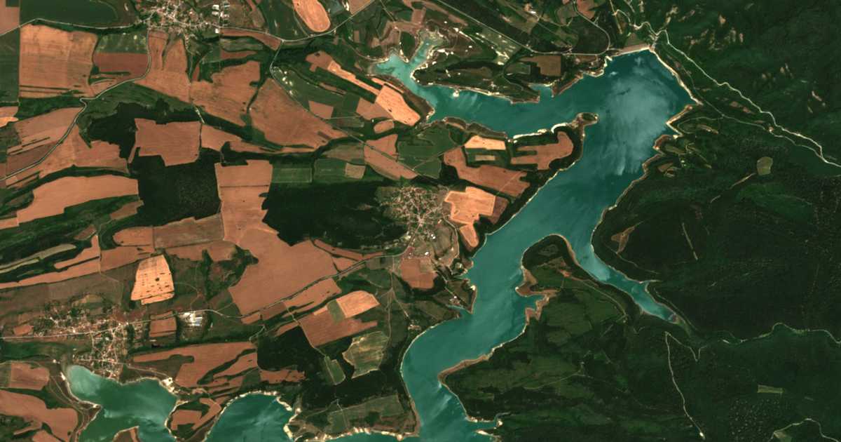 Mapa por satélite de Sušina