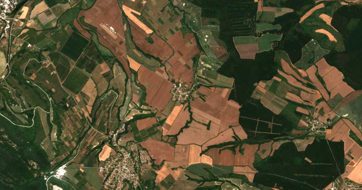 Mapa por satélite de Mokreš