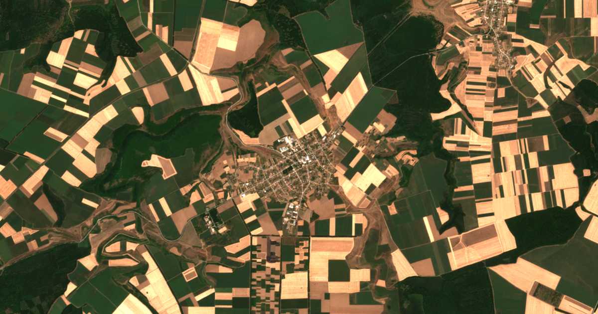 Mapa por satélite de Okorš