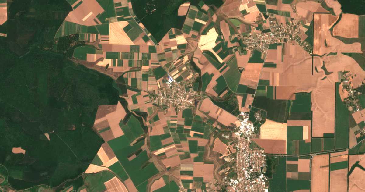 Mapa por satélite de Porojno