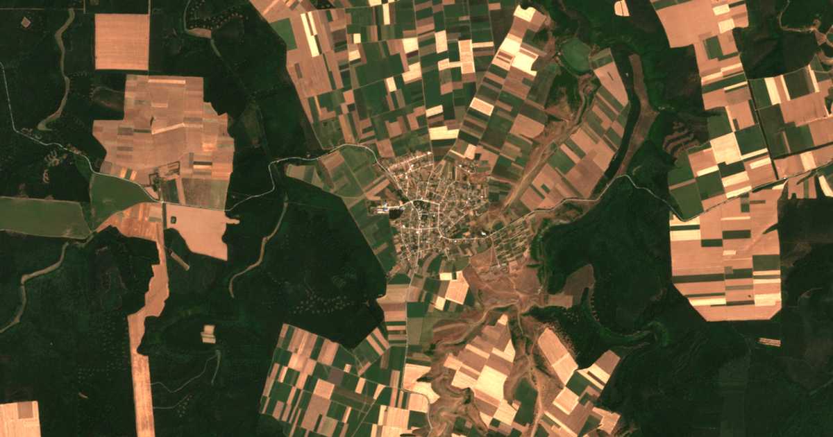 Mapa por satélite de Pravda