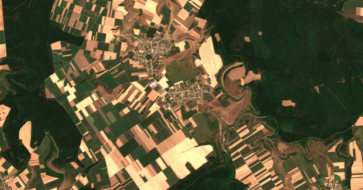 Mapa por satélite de Rujno