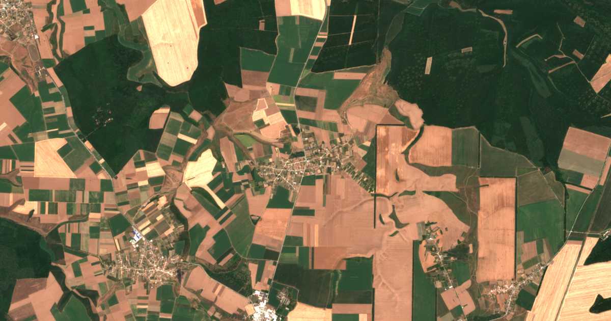 Mapa por satélite de Vodno