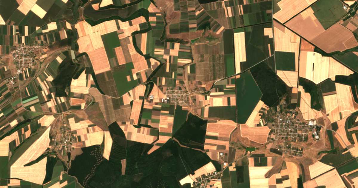 Mapa por satélite de Bosna